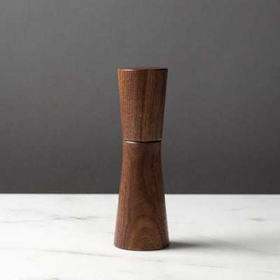 Magnus Salt or Pepper Mill Medium Dark Walnut, Hand-finished, Magnus Lundstrom Design