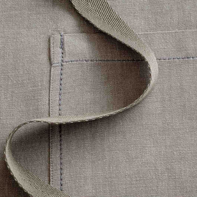 Bistro Apron, Detail, 100 year handloom, cotton fabric - Reluctant Trading