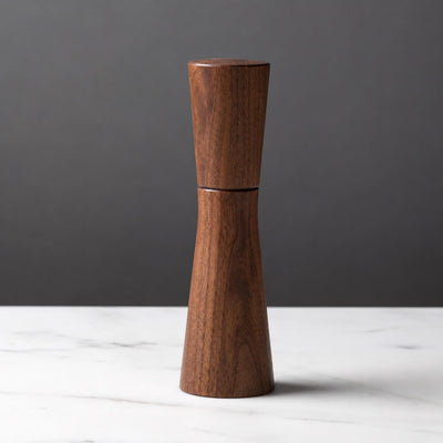 Magnus Salt or Pepper Mill Large Dark Walnut, Hand-finished, Magnus Lundstrom Design